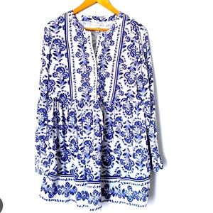 Loft half button dress